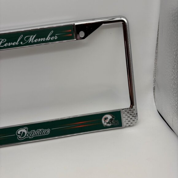 NFL Miami Dolphins Club Level Member Exclusive Decorative License Plate Frame - Picture 4 of 9